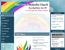 Tablet Screenshot of firstumc-oneonta.org